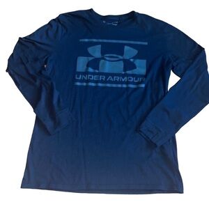 Under Armour men’s black and gray long sleeve Tshirt Size Medium
